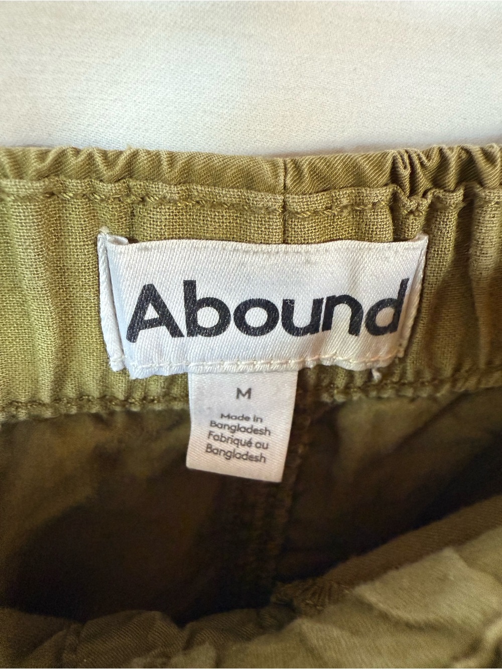 Abound Olive Green Elastic Waist Pull-On Shorts - Picture 2 of 4